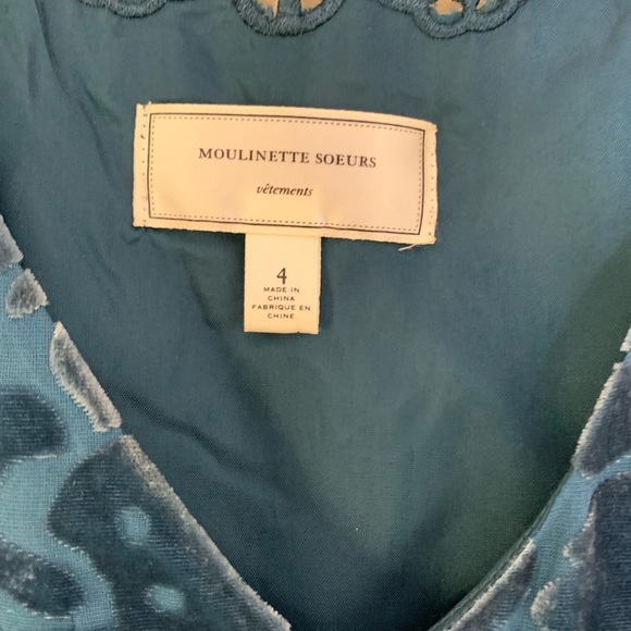 Anthropologie Moulinette Soeurs Matilija Velvet Dress 4 - Picture 7 of 16